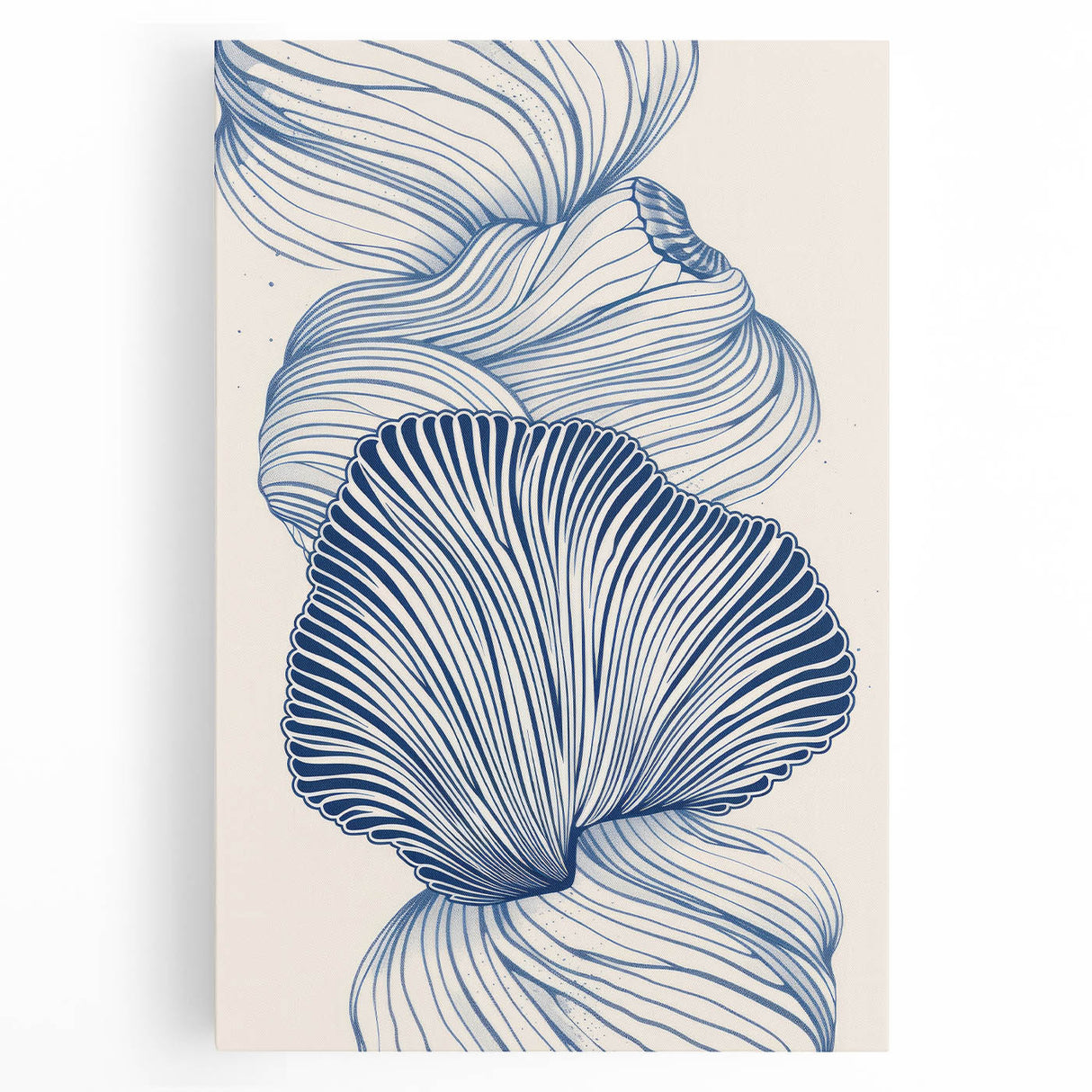 Oceanic Shells Abstract - Coastal Wall Art for Nautical Decor