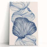 Oceanic Shells Abstract - Coastal Wall Art for Nautical Decor