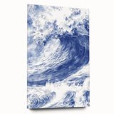 Powerful Ocean Wave Coastal Wall Art - Nautical Seaside Artwork