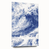 Powerful Ocean Wave Coastal Wall Art - Nautical Seaside Artwork