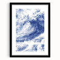 Powerful Ocean Wave Coastal Wall Art - Nautical Seaside Artwork