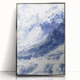 Powerful Ocean Wave Coastal Wall Art - Nautical Seaside Artwork