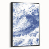 Powerful Ocean Wave Coastal Wall Art - Nautical Seaside Artwork
