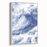Powerful Ocean Wave Coastal Wall Art - Nautical Seaside Artwork