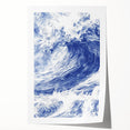Powerful Ocean Wave Coastal Wall Art - Nautical Seaside Artwork