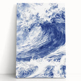 Powerful Ocean Wave Coastal Wall Art - Nautical Seaside Artwork