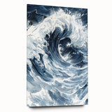 Dynamic Ocean Wave Coastal Wall Art - Nautical Seaside Decor Print