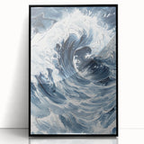 Dynamic Ocean Wave Coastal Wall Art - Nautical Seaside Decor Print