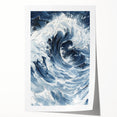 Dynamic Ocean Wave Coastal Wall Art - Nautical Seaside Decor Print