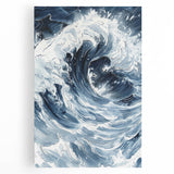 Dynamic Ocean Wave Coastal Wall Art - Nautical Seaside Decor Print
