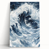 Dynamic Ocean Wave Coastal Wall Art - Nautical Seaside Decor Print