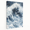 Dynamic Ocean Wave Coastal Wall Art - Nautical Seaside Decor Print