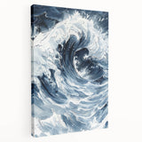 Dynamic Ocean Wave Coastal Wall Art - Nautical Seaside Decor Print