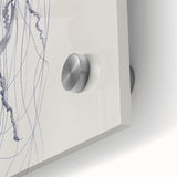 Intricate Jellyfish Coastal Wall Art - Nautical Ocean Decor Print