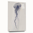 Intricate Jellyfish Coastal Wall Art - Nautical Ocean Decor Print