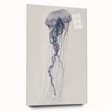 Intricate Jellyfish Coastal Wall Art - Nautical Ocean Decor Print