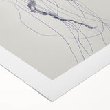 Intricate Jellyfish Coastal Wall Art - Nautical Ocean Decor Print