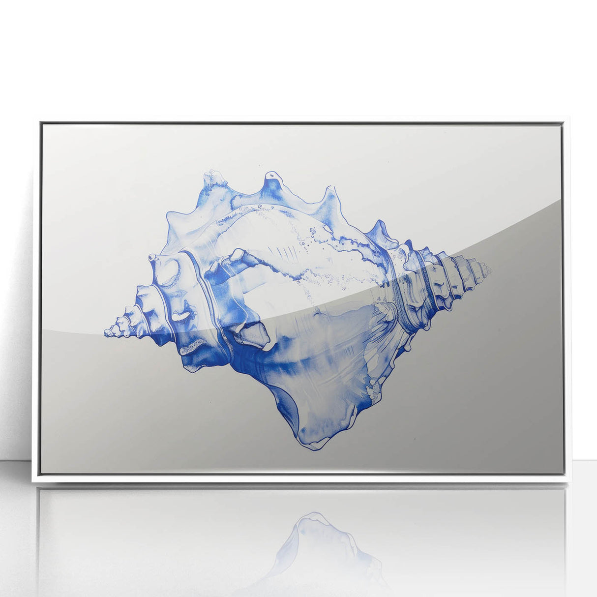 Seashell Coastal Wall Art – Nautical Beach-Themed Ocean Print