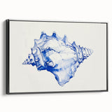 Seashell Coastal Wall Art – Nautical Beach-Themed Ocean Print