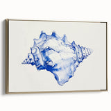 Seashell Coastal Wall Art – Nautical Beach-Themed Ocean Print