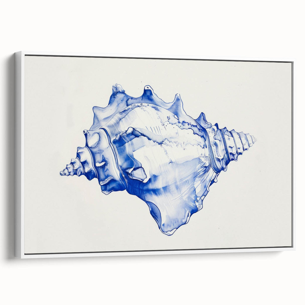 Seashell Coastal Wall Art – Nautical Beach-Themed Ocean Print