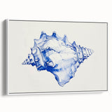 Seashell Coastal Wall Art – Nautical Beach-Themed Ocean Print