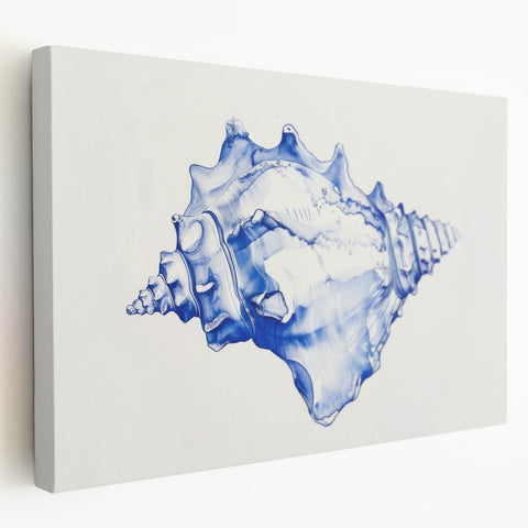 Seashell Coastal Wall Art – Nautical Beach-Themed Ocean Print