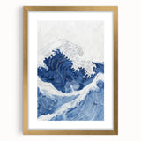 Bold Ocean Wave Coastal Wall Art - Nautical Seaside Decor Print