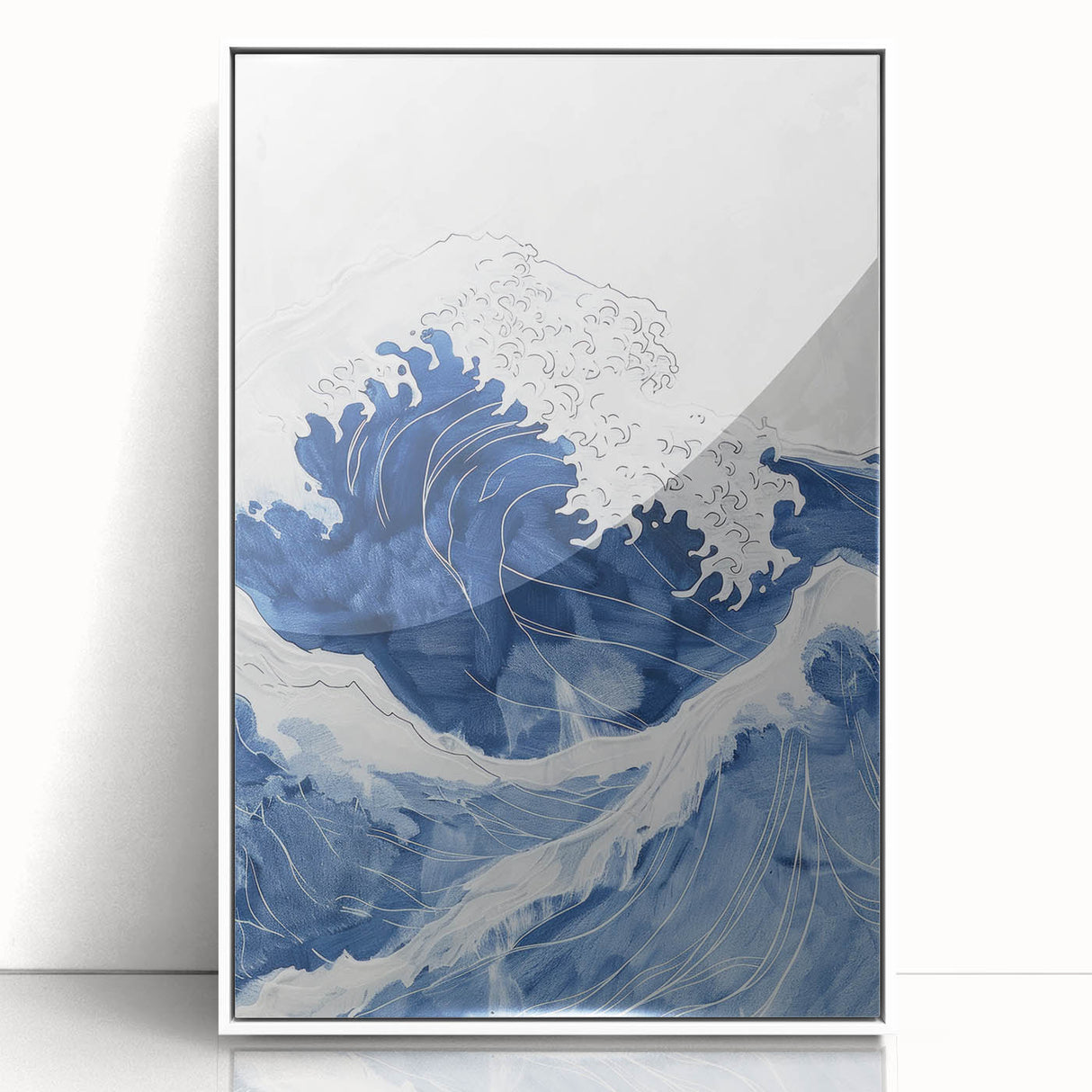 Bold Ocean Wave Coastal Wall Art - Nautical Seaside Decor Print