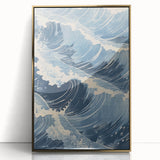 Dynamic Waves Coastal Wall Art - Nautical Ocean Decor for Interiors
