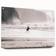 Beach Day Coastal Wall Art – Child Running by Ocean Waves Print