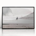 Beach Day Coastal Wall Art – Child Running by Ocean Waves Print