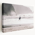 Beach Day Coastal Wall Art – Child Running by Ocean Waves Print