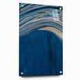 Coastal Wall Art - Abstract Blue Ocean Waves Beach-Themed Nautical Print