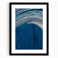 Coastal Wall Art - Abstract Blue Ocean Waves Beach-Themed Nautical Print