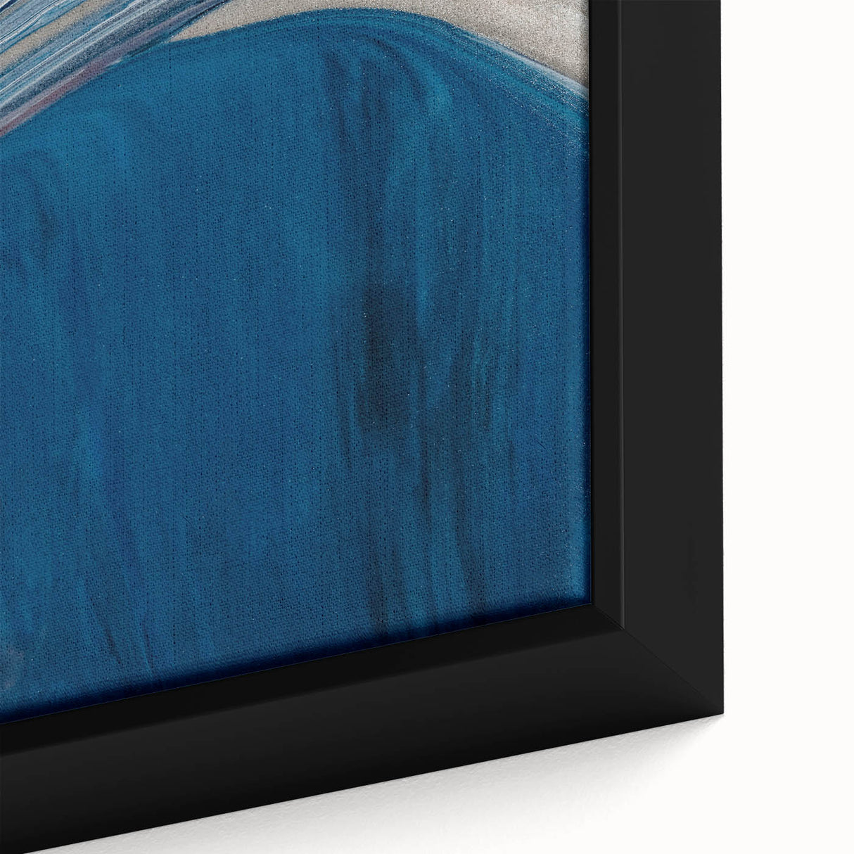 Coastal Wall Art - Abstract Blue Ocean Waves Beach-Themed Nautical Print