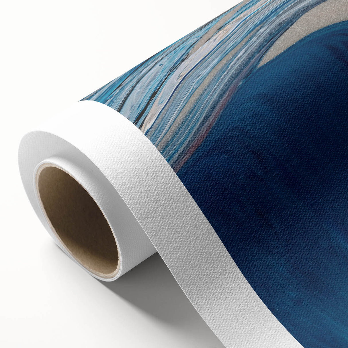 Coastal Wall Art - Abstract Blue Ocean Waves Beach-Themed Nautical Print