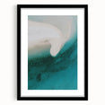 Coastal Wall Art - Aerial View of White Sand Beach and Blue Ocean Print