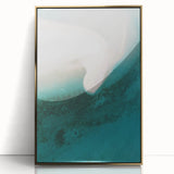 Coastal Wall Art - Aerial View of White Sand Beach and Blue Ocean Print