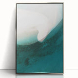 Coastal Wall Art - Aerial View of White Sand Beach and Blue Ocean Print