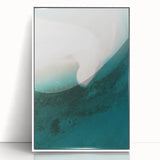 Coastal Wall Art - Aerial View of White Sand Beach and Blue Ocean Print