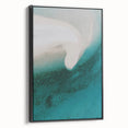 Coastal Wall Art - Aerial View of White Sand Beach and Blue Ocean Print