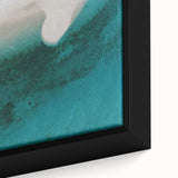 Coastal Wall Art - Aerial View of White Sand Beach and Blue Ocean Print