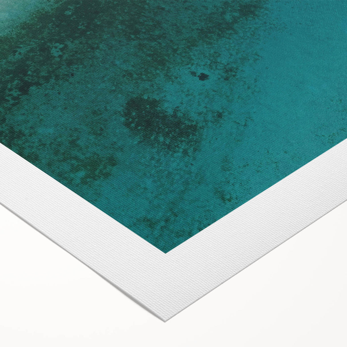 Coastal Wall Art - Aerial View of White Sand Beach and Blue Ocean Print