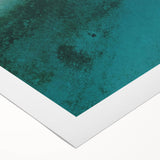 Coastal Wall Art - Aerial View of White Sand Beach and Blue Ocean Print