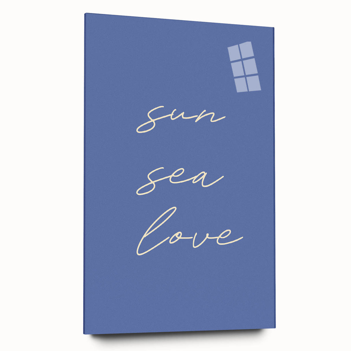Coastal Wall Art - Minimalist 'Sun Sea Love' Beach-Themed Typography Print