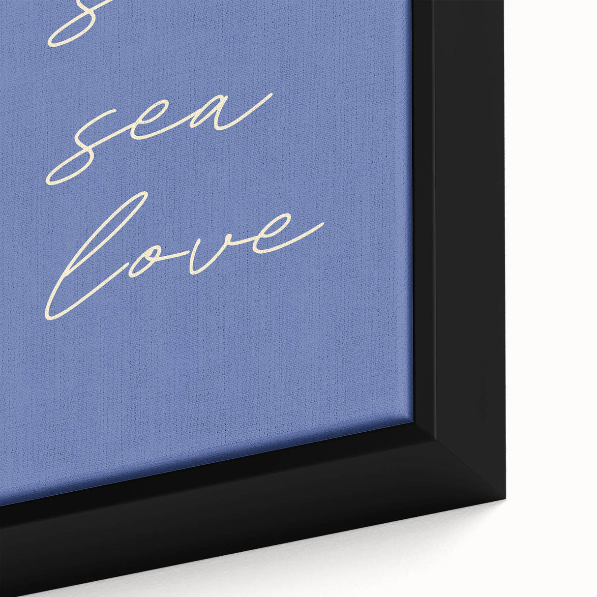 Coastal Wall Art - Minimalist 'Sun Sea Love' Beach-Themed Typography Print