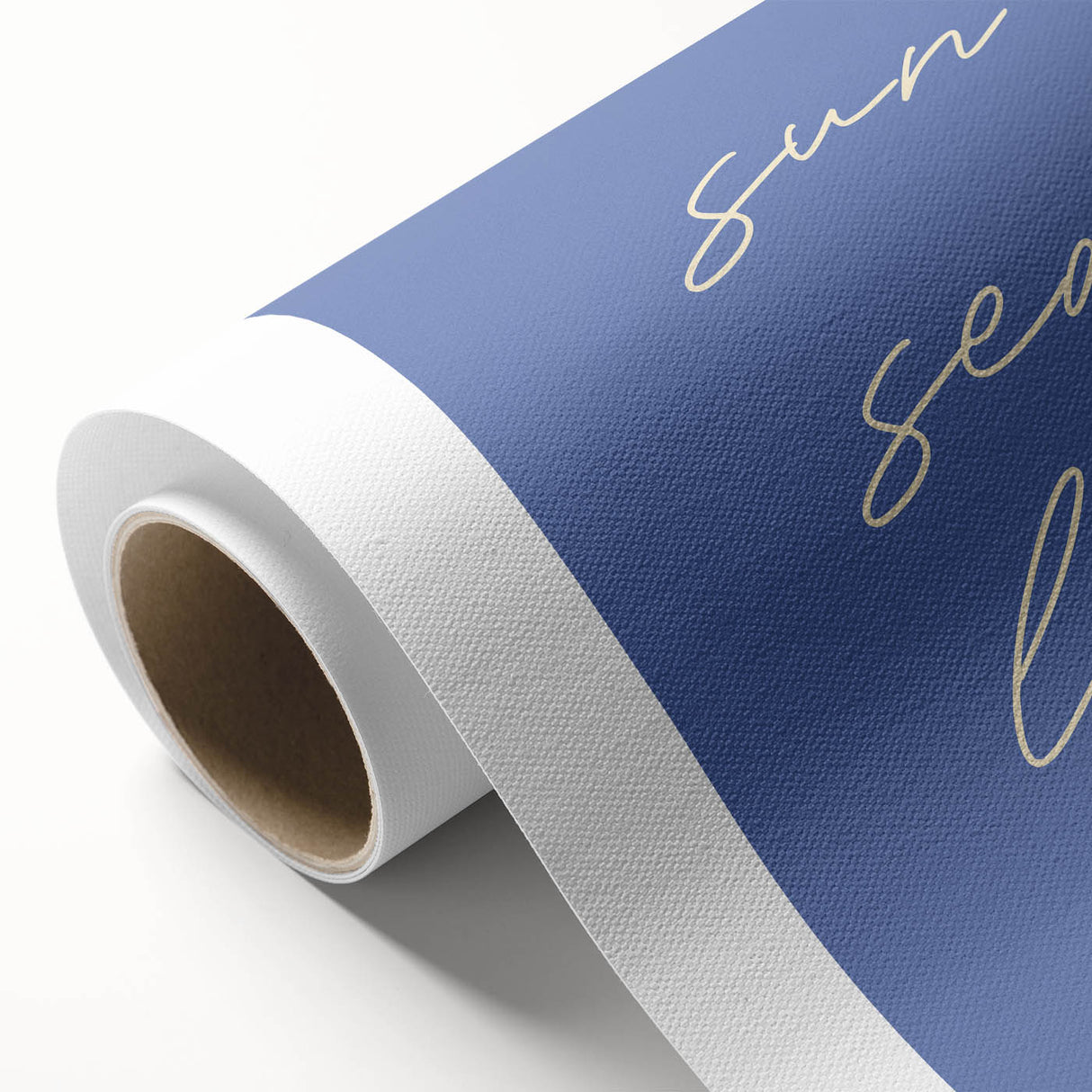 Coastal Wall Art - Minimalist 'Sun Sea Love' Beach-Themed Typography Print