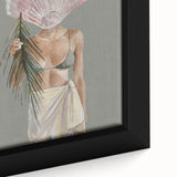 Beach-Themed Coastal Wall Art - Seaside Woman with Seashell Head