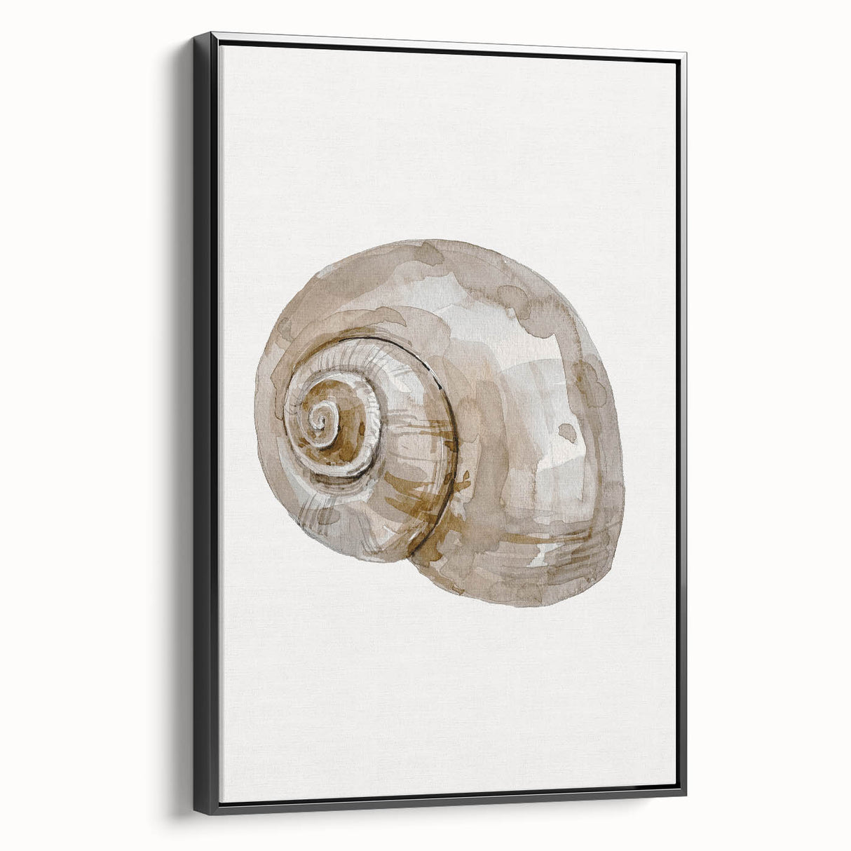 Coastal Wall Art - Nautical Snail Shell Print for Beach-Themed Decor